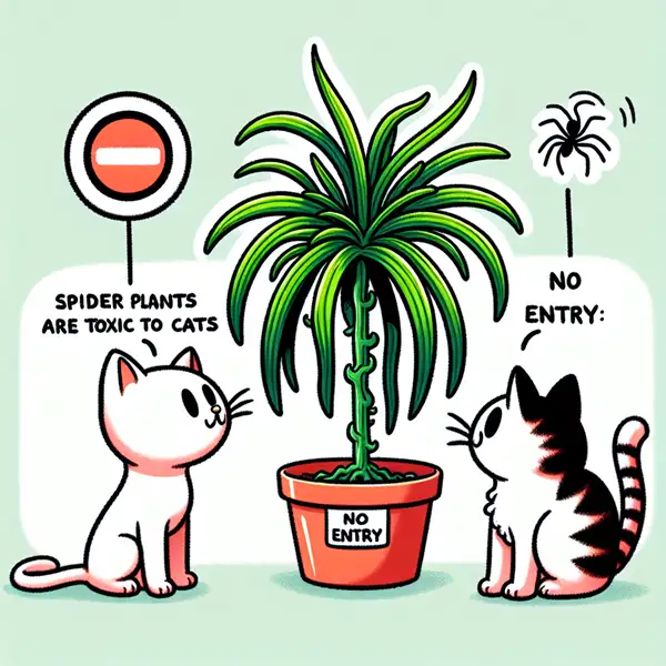 are spider plants poisonous to cats