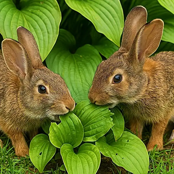 do rabbits eat hostas