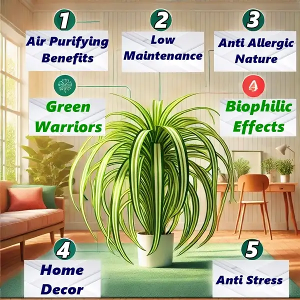 health benefits of spider plants