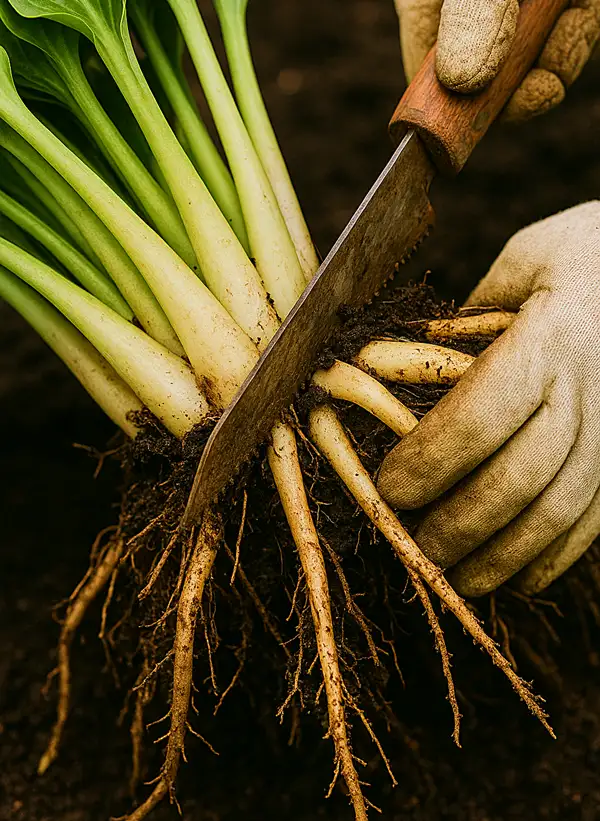 how to divide hosta plants