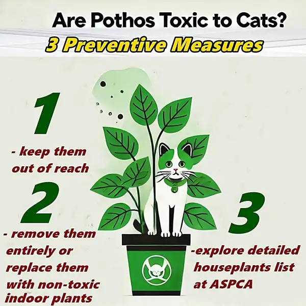 how to protect cats from pothos plants