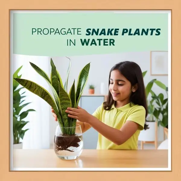 propagate a snake plant in water