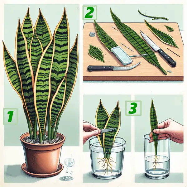 propagate snake plants without soil