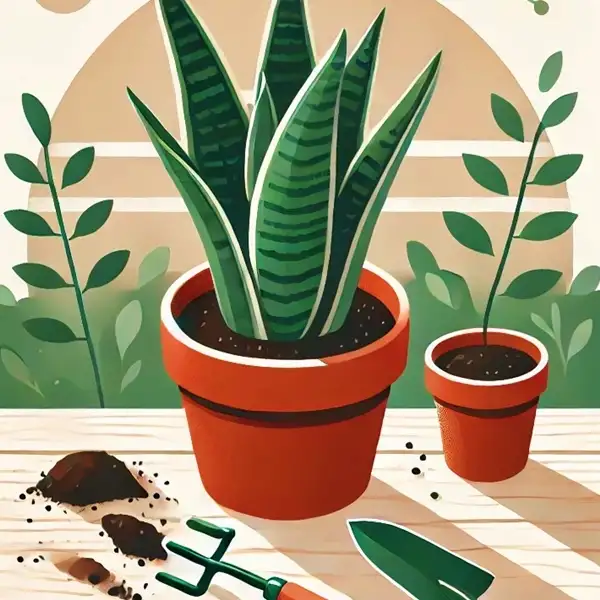 when to repot a snake plant