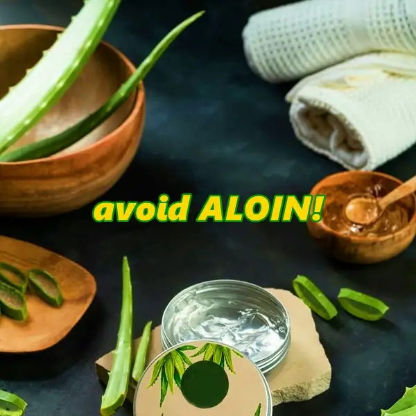 which parts to avoid eating in aloe vera plant