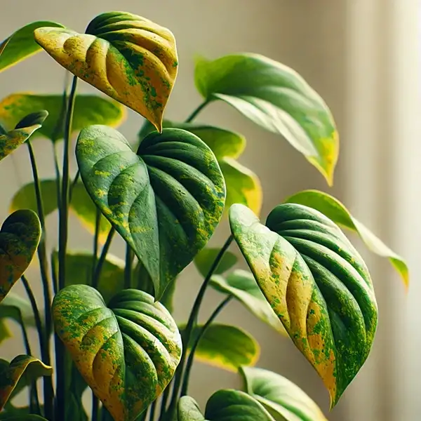 yellowing pothos